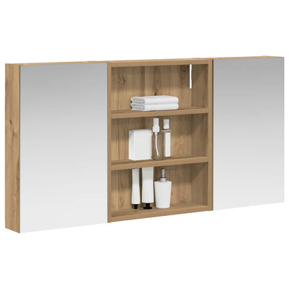 vidaXL Bathroom Cabinet Set 3 pcs 100 x 10.5 x 50 cm Engineered wood