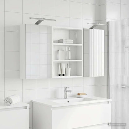 vidaXL Bathroom Cabinet Set 3 pcs 100 x 10.5 x 50 cm Engineered wood