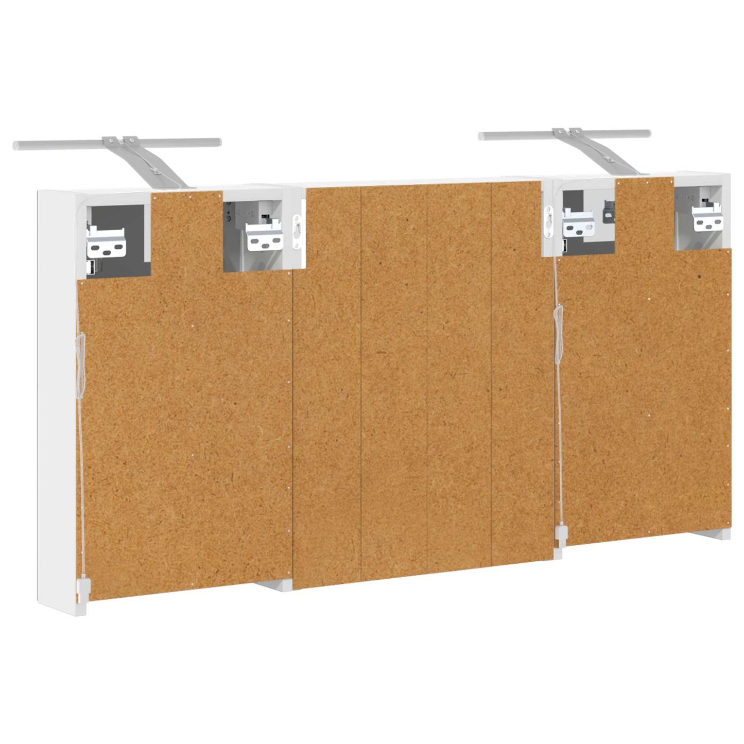 vidaXL Bathroom Cabinet Set 3 pcs 100 x 10.5 x 50 cm Engineered wood