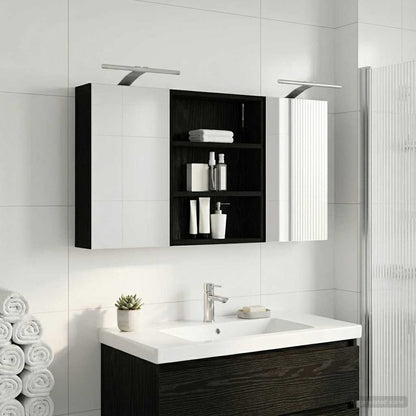 vidaXL Bathroom Cabinet Set 3 pcs 100 x 10.5 x 50 cm Engineered wood
