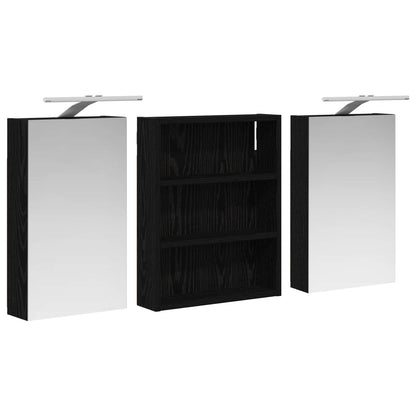 vidaXL Bathroom Cabinet Set 3 pcs 100 x 10.5 x 50 cm Engineered wood