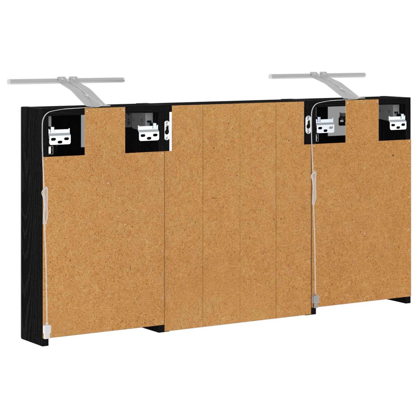 vidaXL Bathroom Cabinet Set 3 pcs 100 x 10.5 x 50 cm Engineered wood
