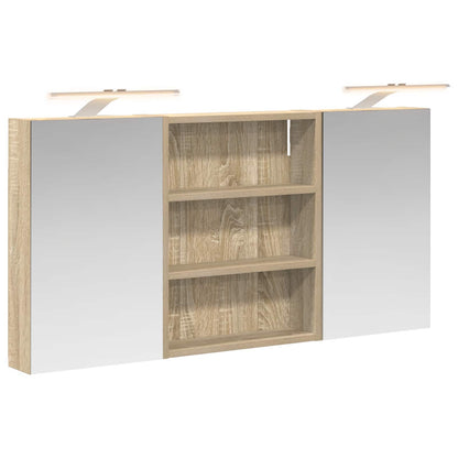 vidaXL Bathroom Cabinet Set 3 pcs 100 x 10.5 x 50 cm Engineered wood