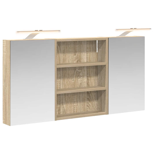vidaXL Bathroom Cabinet Set 3 pcs 100 x 10.5 x 50 cm Engineered wood