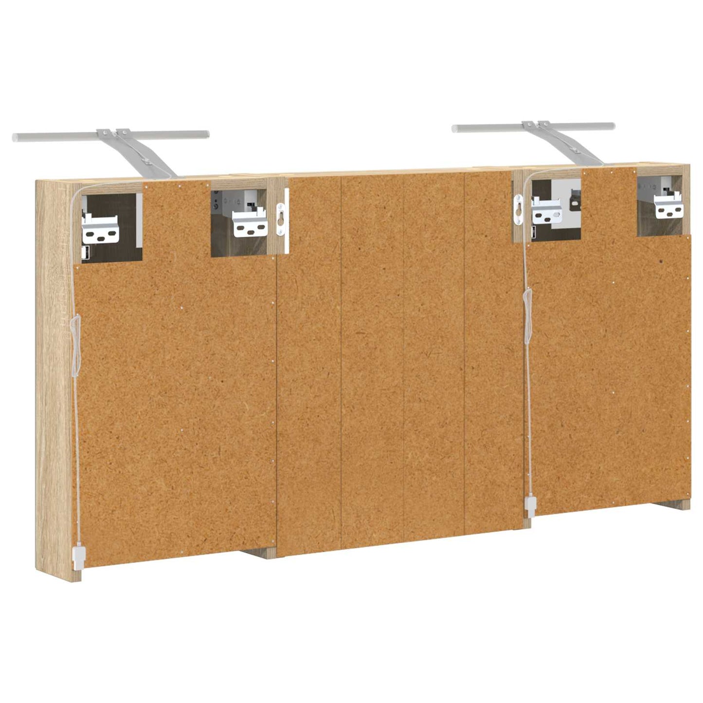vidaXL Bathroom Cabinet Set 3 pcs 100 x 10.5 x 50 cm Engineered wood