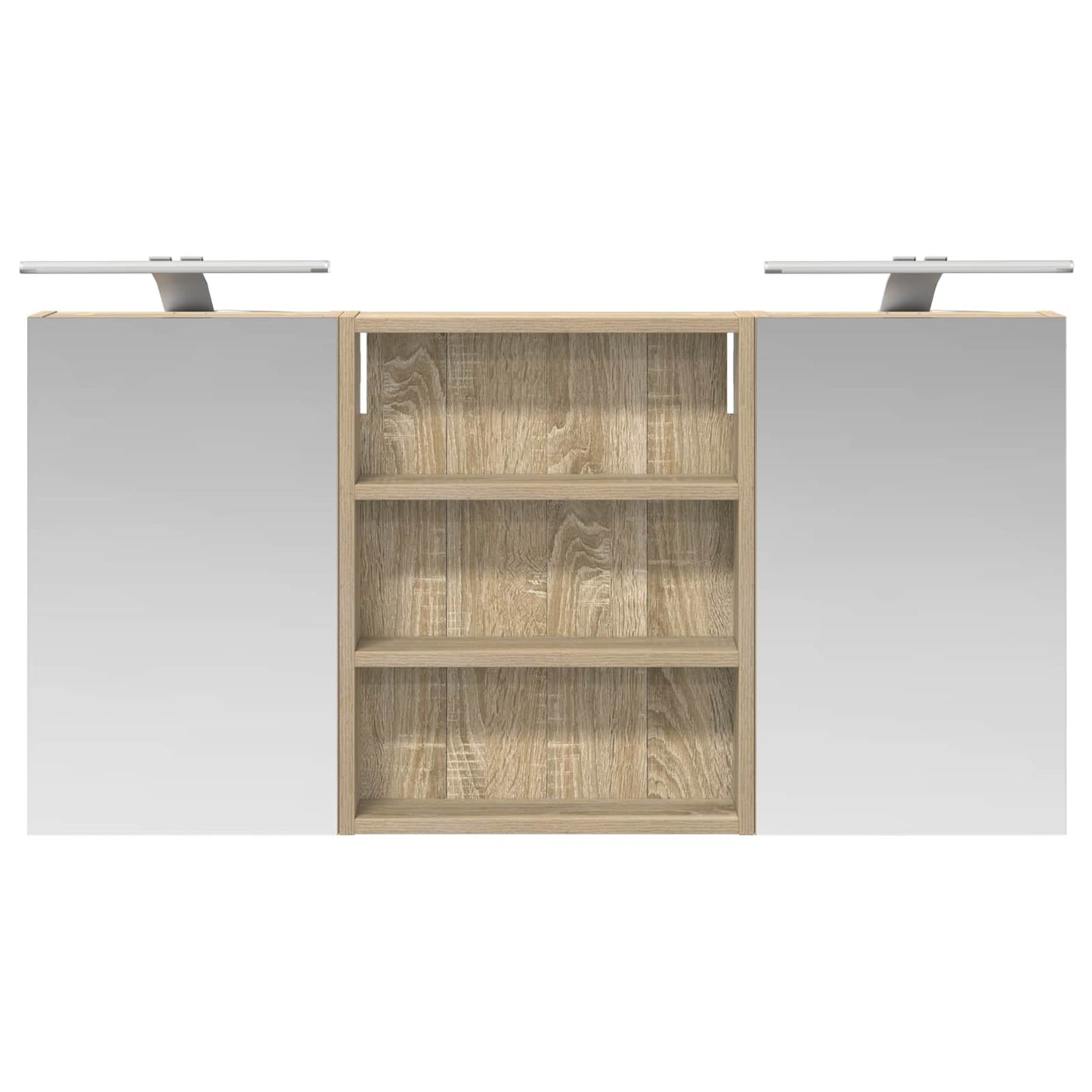 vidaXL Bathroom Cabinet Set 3 pcs 100 x 10.5 x 50 cm Engineered wood
