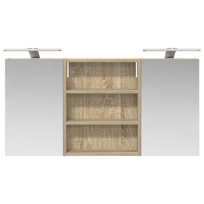 vidaXL Bathroom Cabinet Set 3 pcs 100 x 10.5 x 50 cm Engineered wood