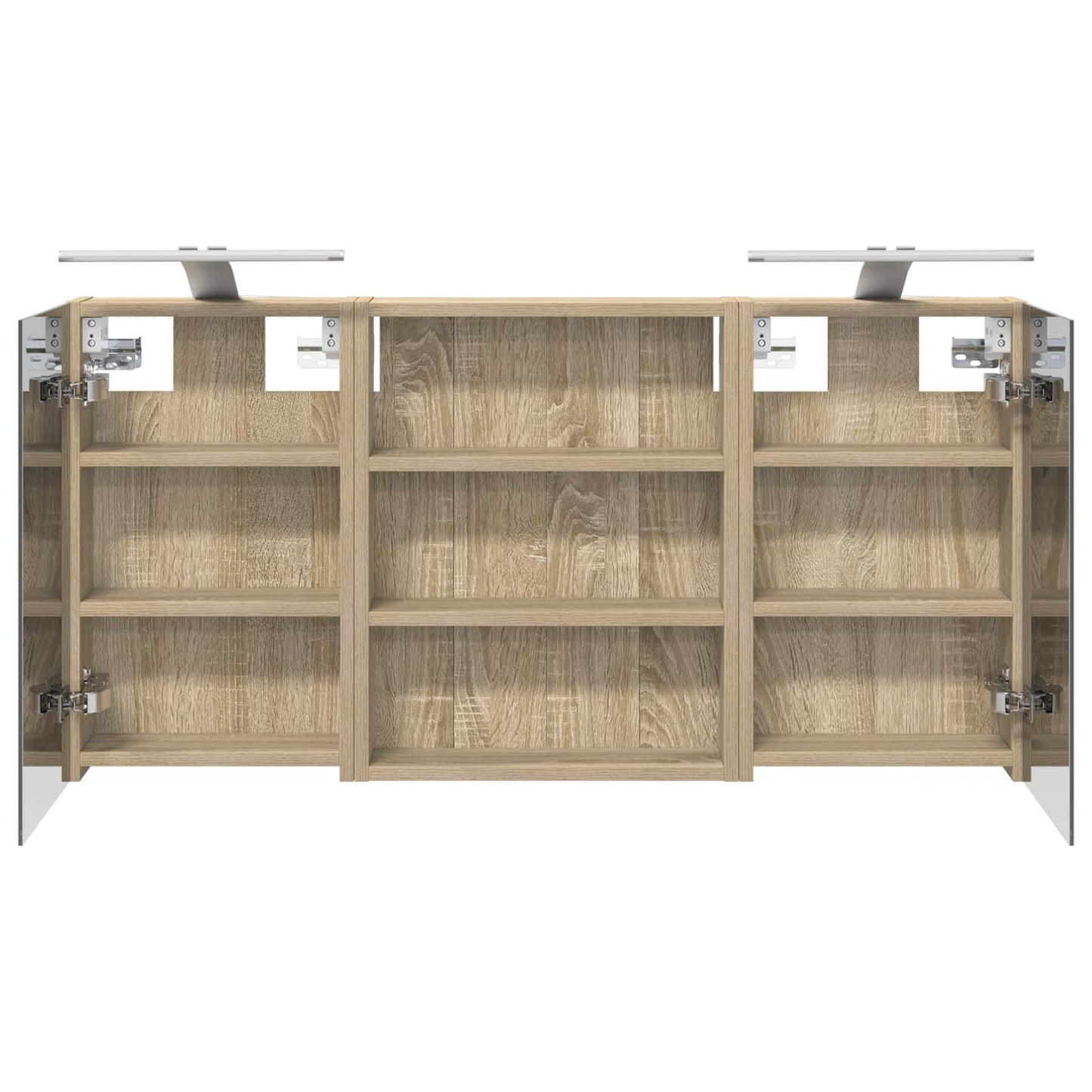 vidaXL Bathroom Cabinet Set 3 pcs 100 x 10.5 x 50 cm Engineered wood