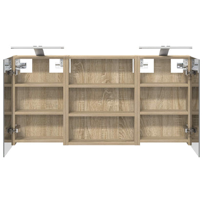 vidaXL Bathroom Cabinet Set 3 pcs 100 x 10.5 x 50 cm Engineered wood