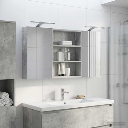 vidaXL Bathroom Cabinet Set 3 pcs 100 x 10.5 x 50 cm Engineered wood