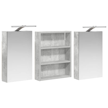 vidaXL Bathroom Cabinet Set 3 pcs 100 x 10.5 x 50 cm Engineered wood