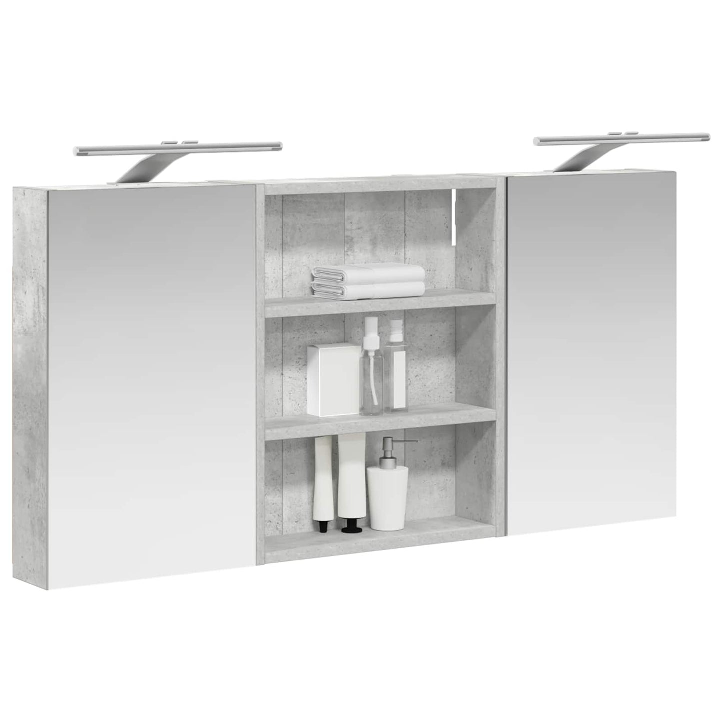 vidaXL Bathroom Cabinet Set 3 pcs 100 x 10.5 x 50 cm Engineered wood