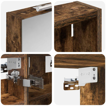 vidaXL Bathroom Cabinet Set 3 pcs 100 x 10.5 x 50 cm Engineered wood