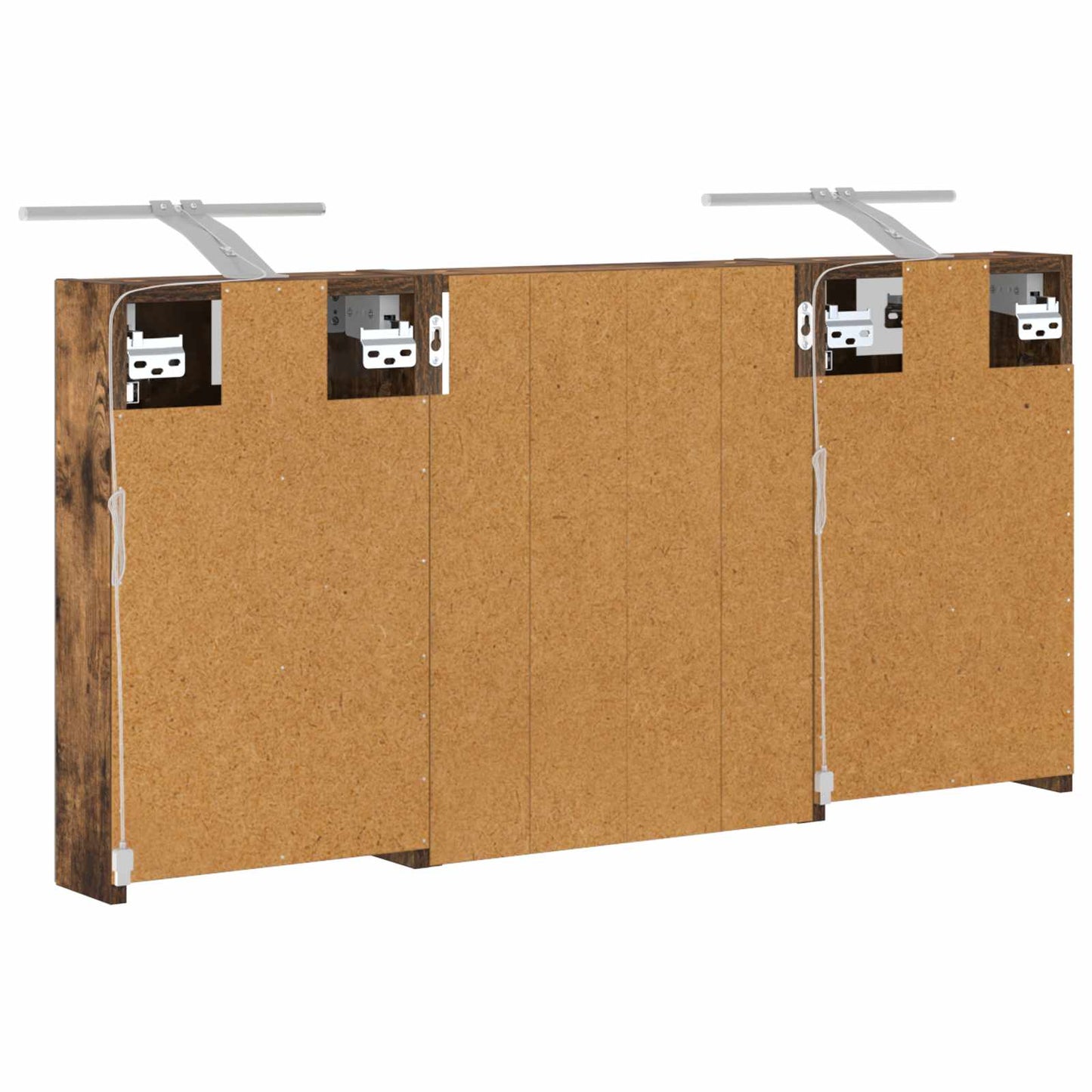 vidaXL Bathroom Cabinet Set 3 pcs 100 x 10.5 x 50 cm Engineered wood