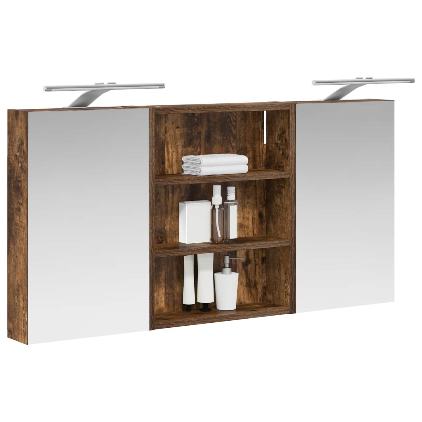 vidaXL Bathroom Cabinet Set 3 pcs 100 x 10.5 x 50 cm Engineered wood