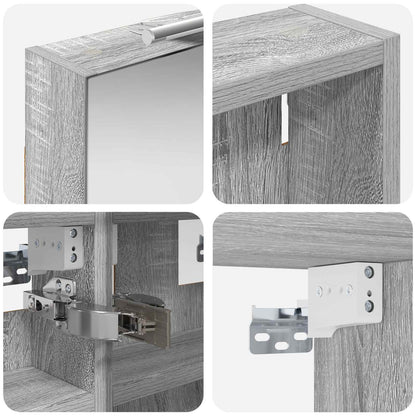 vidaXL Bathroom Cabinet Set 3 pcs 100 x 10.5 x 50 cm Engineered wood
