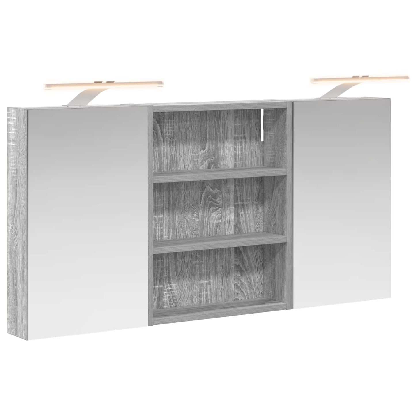 vidaXL Bathroom Cabinet Set 3 pcs 100 x 10.5 x 50 cm Engineered wood