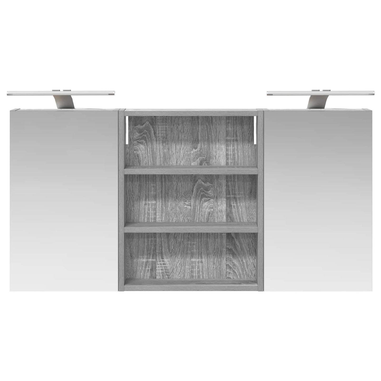 vidaXL Bathroom Cabinet Set 3 pcs 100 x 10.5 x 50 cm Engineered wood