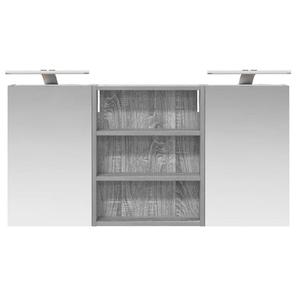vidaXL Bathroom Cabinet Set 3 pcs 100 x 10.5 x 50 cm Engineered wood