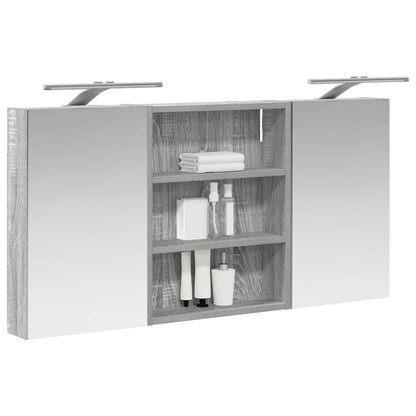 vidaXL Bathroom Cabinet Set 3 pcs 100 x 10.5 x 50 cm Engineered wood