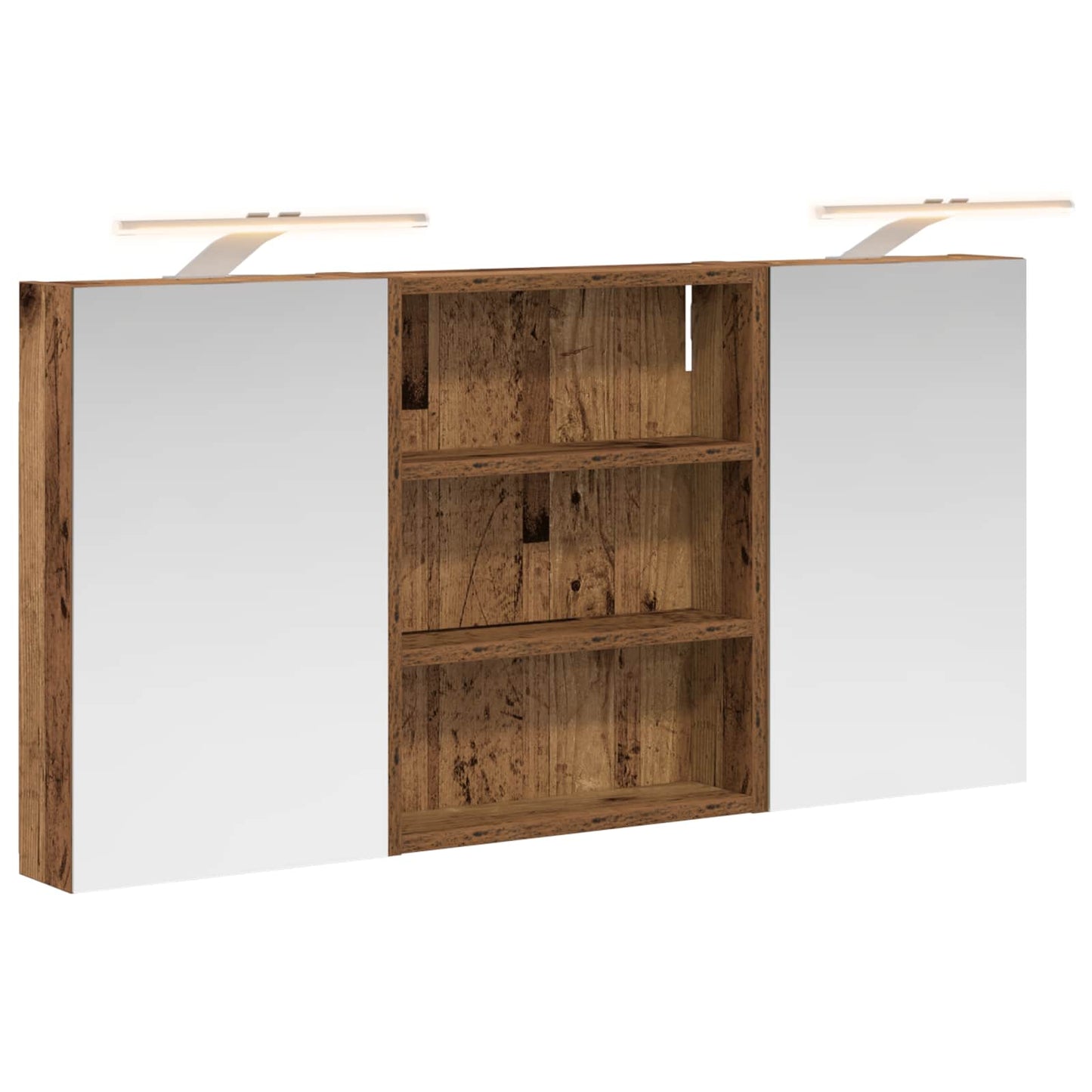 vidaXL Bathroom Cabinet Set 3 pcs 100 x 10.5 x 50 cm Engineered wood