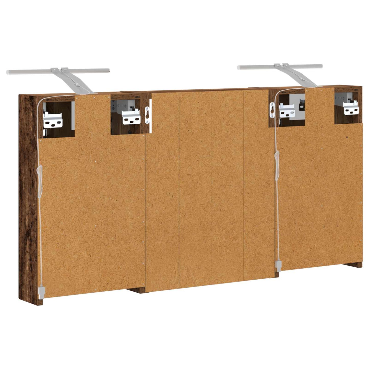 vidaXL Bathroom Cabinet Set 3 pcs 100 x 10.5 x 50 cm Engineered wood