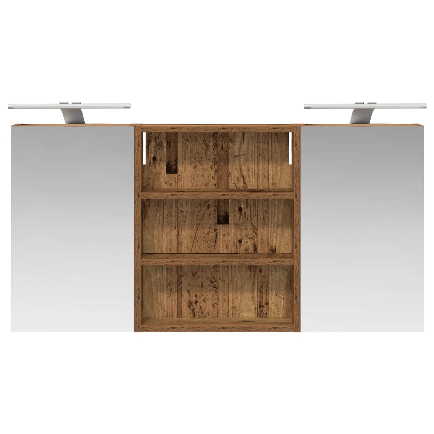vidaXL Bathroom Cabinet Set 3 pcs 100 x 10.5 x 50 cm Engineered wood