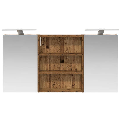 vidaXL Bathroom Cabinet Set 3 pcs 100 x 10.5 x 50 cm Engineered wood