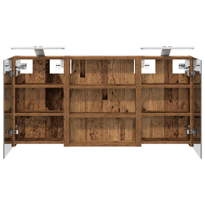 vidaXL Bathroom Cabinet Set 3 pcs 100 x 10.5 x 50 cm Engineered wood