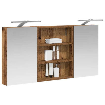 vidaXL Bathroom Cabinet Set 3 pcs 100 x 10.5 x 50 cm Engineered wood