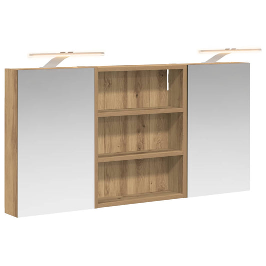 vidaXL Bathroom Cabinet Set 3 pcs 100 x 10.5 x 50 cm Engineered wood