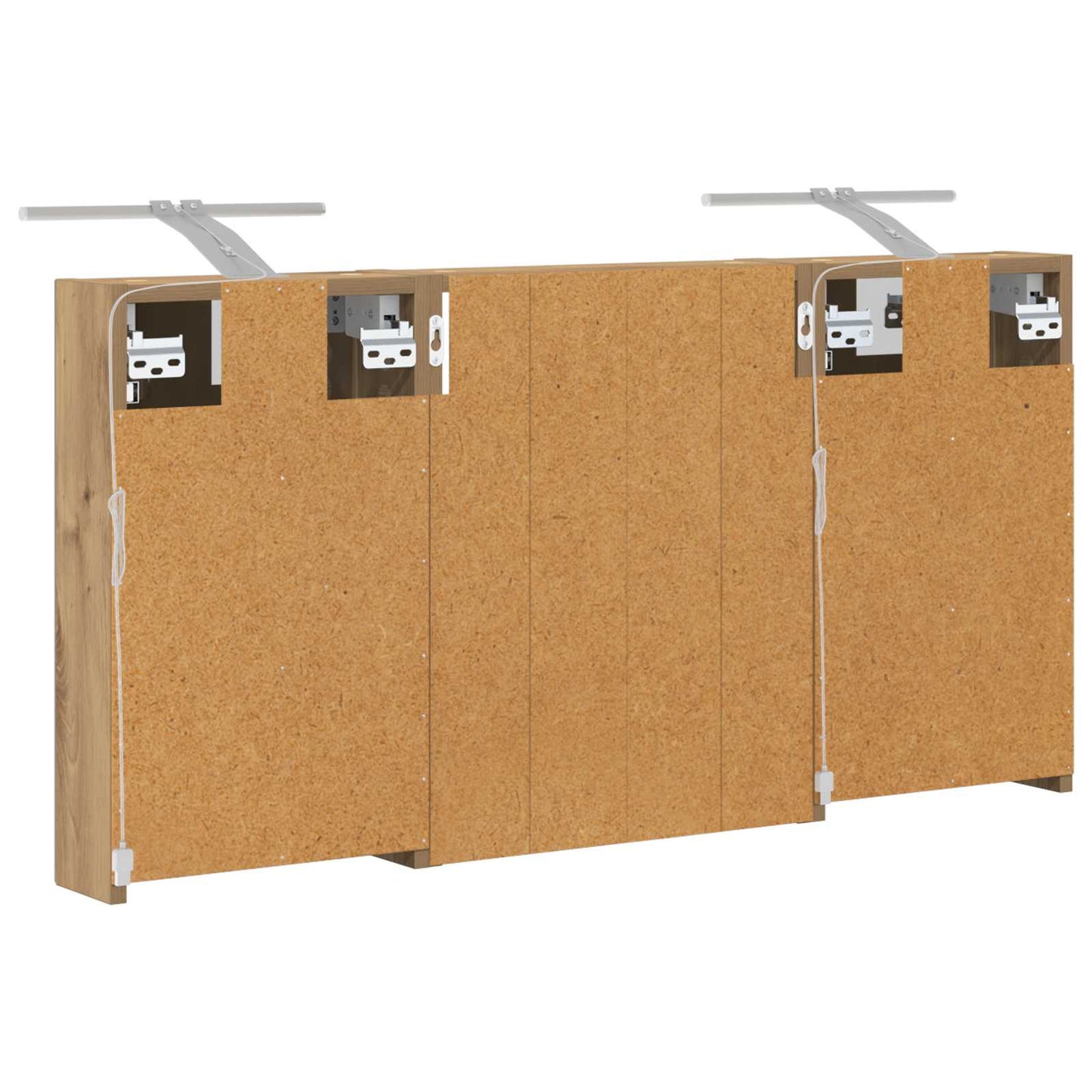 vidaXL Bathroom Cabinet Set 3 pcs 100 x 10.5 x 50 cm Engineered wood