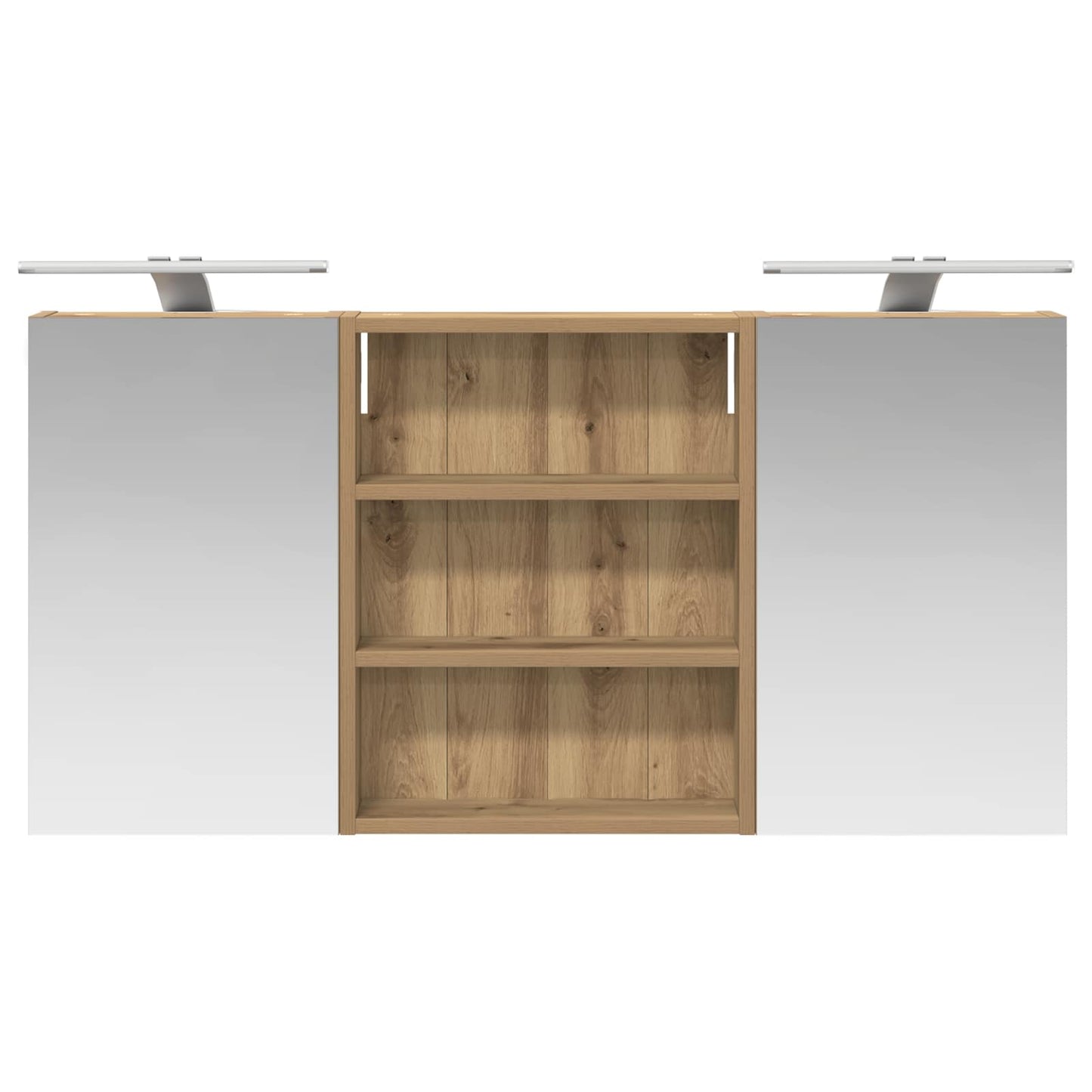 vidaXL Bathroom Cabinet Set 3 pcs 100 x 10.5 x 50 cm Engineered wood
