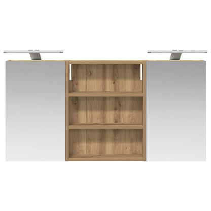 vidaXL Bathroom Cabinet Set 3 pcs 100 x 10.5 x 50 cm Engineered wood
