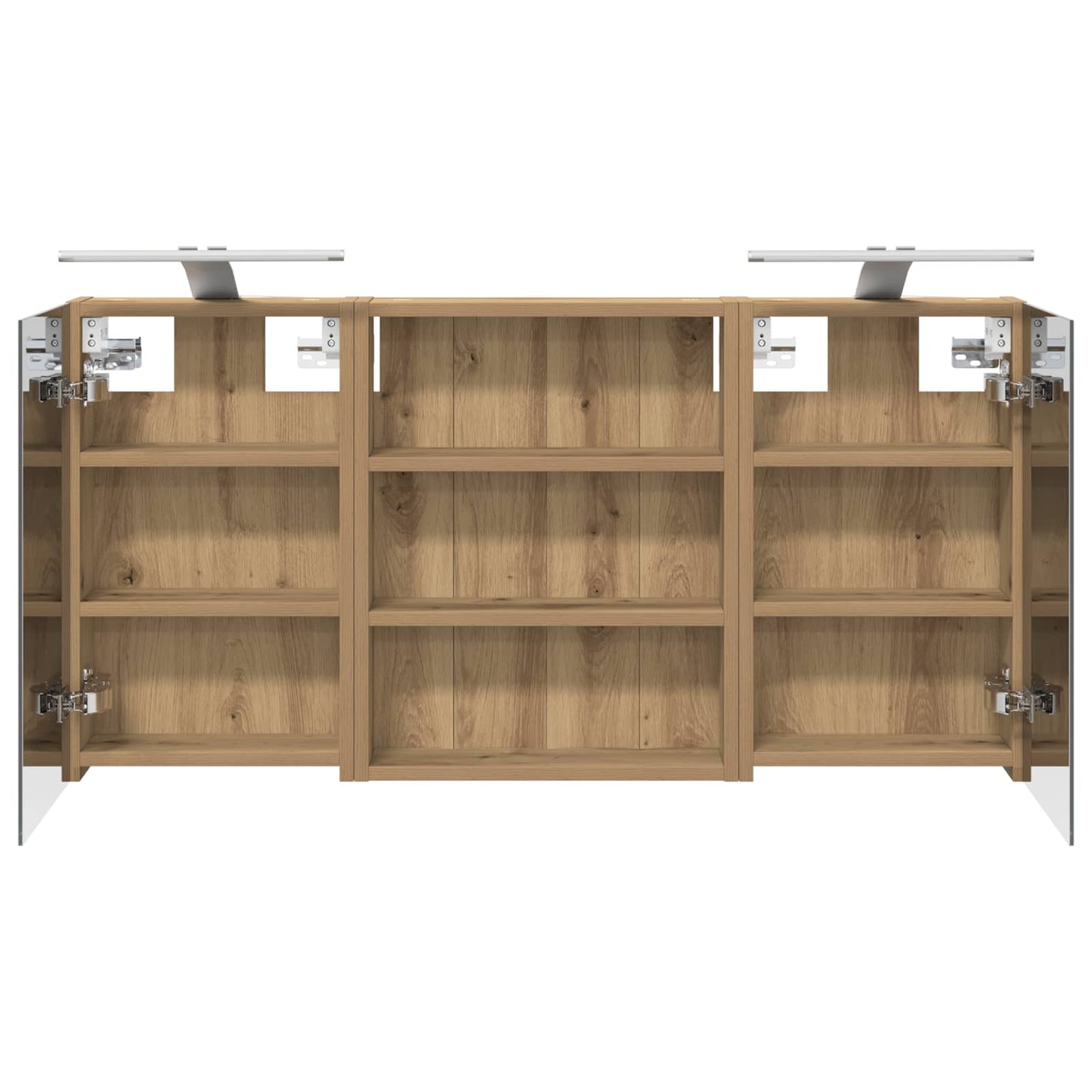 vidaXL Bathroom Cabinet Set 3 pcs 100 x 10.5 x 50 cm Engineered wood