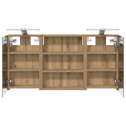 vidaXL Bathroom Cabinet Set 3 pcs 100 x 10.5 x 50 cm Engineered wood