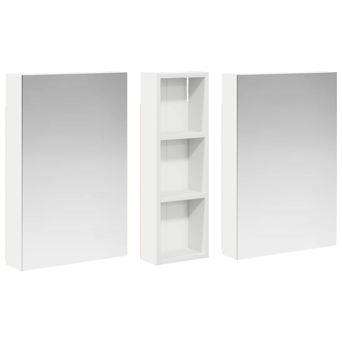 vidaXL Bathroom Cabinet Set 3 pcs 100 x 10.5 x 60.5 cm Engineered wood