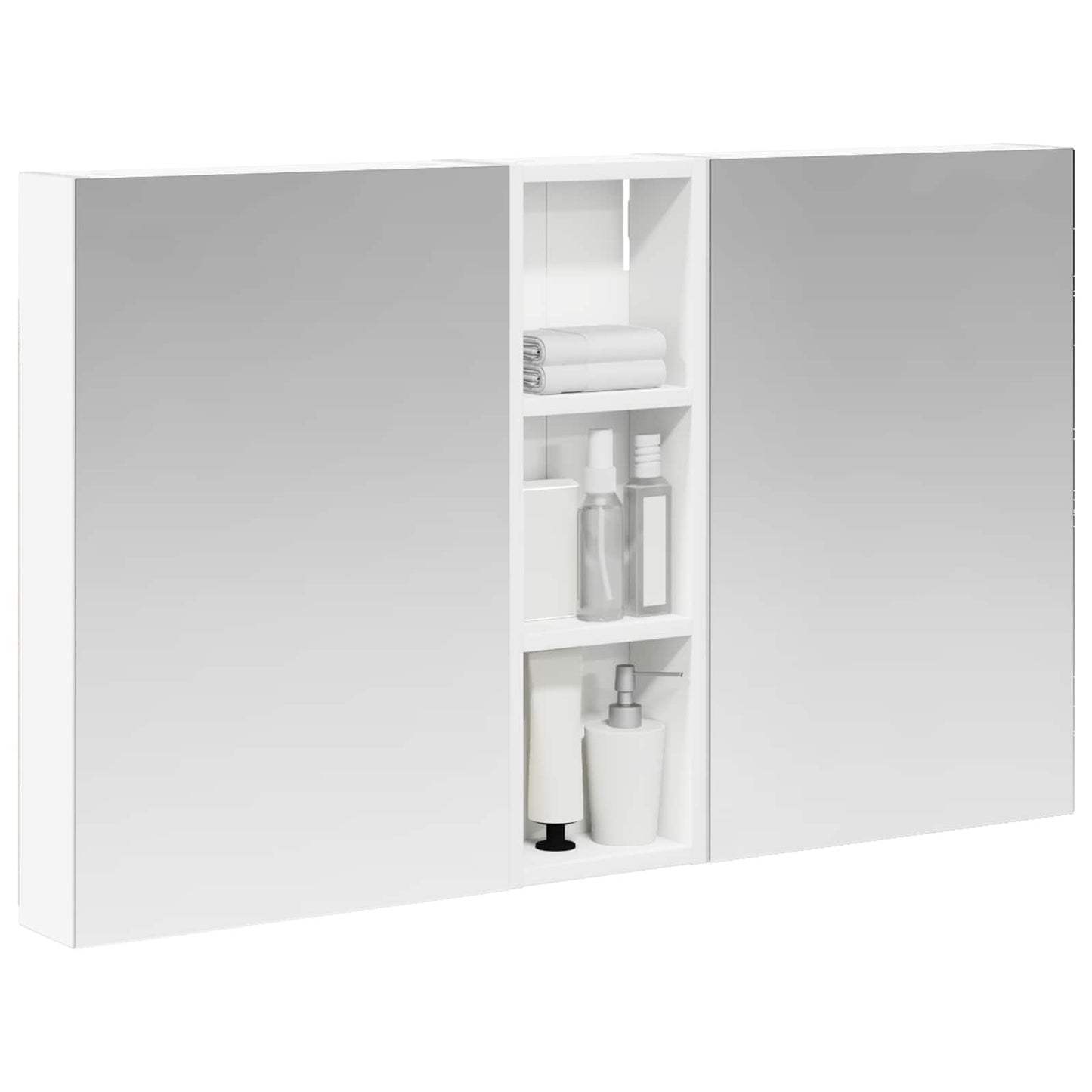 vidaXL Bathroom Cabinet Set 3 pcs 100 x 10.5 x 60.5 cm Engineered wood