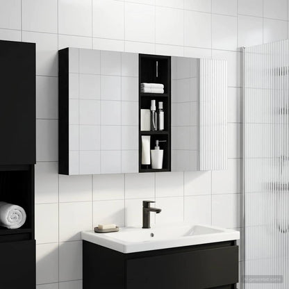 vidaXL Bathroom Cabinet Set 3 pcs 100 x 10.5 x 60.5 cm Engineered wood
