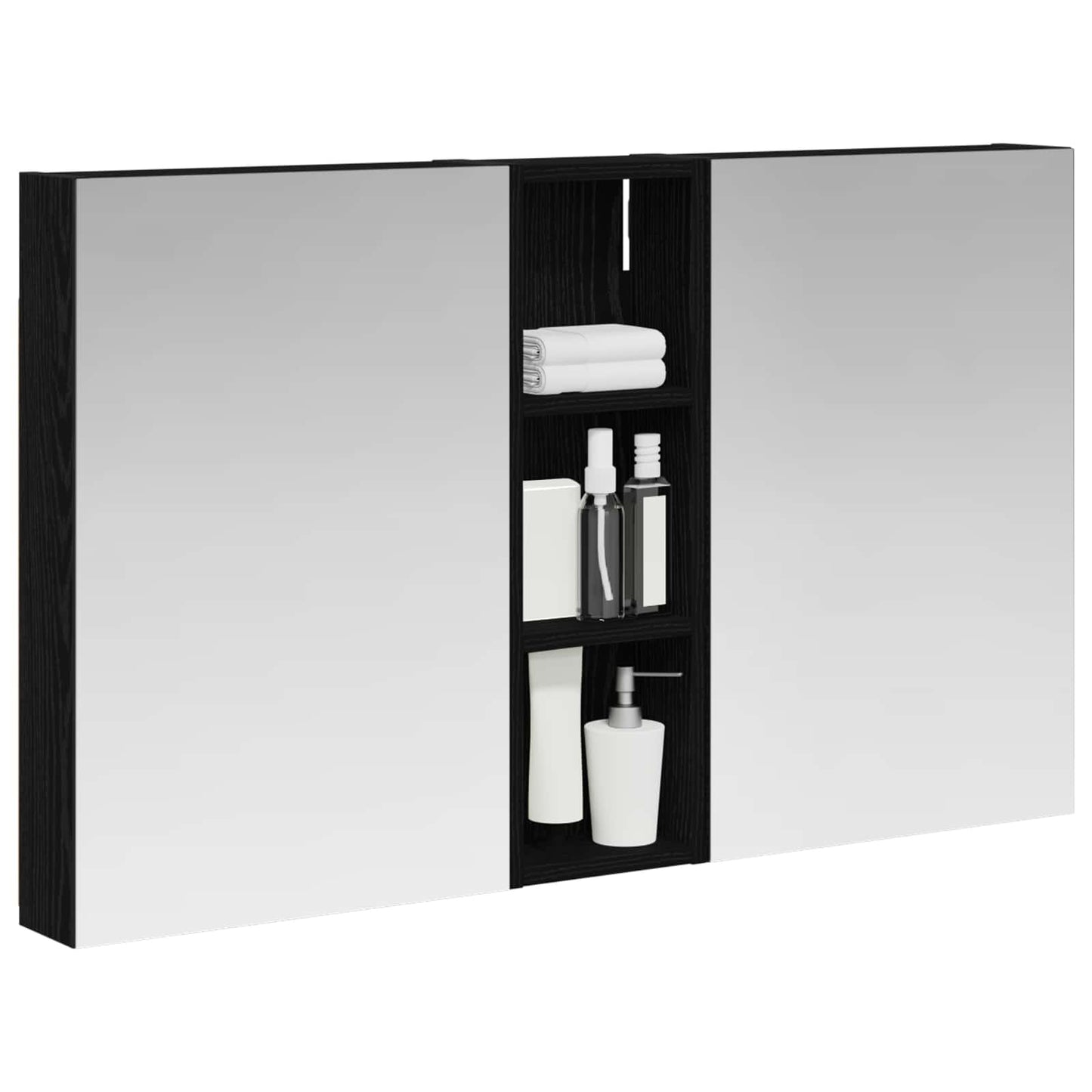 vidaXL Bathroom Cabinet Set 3 pcs 100 x 10.5 x 60.5 cm Engineered wood