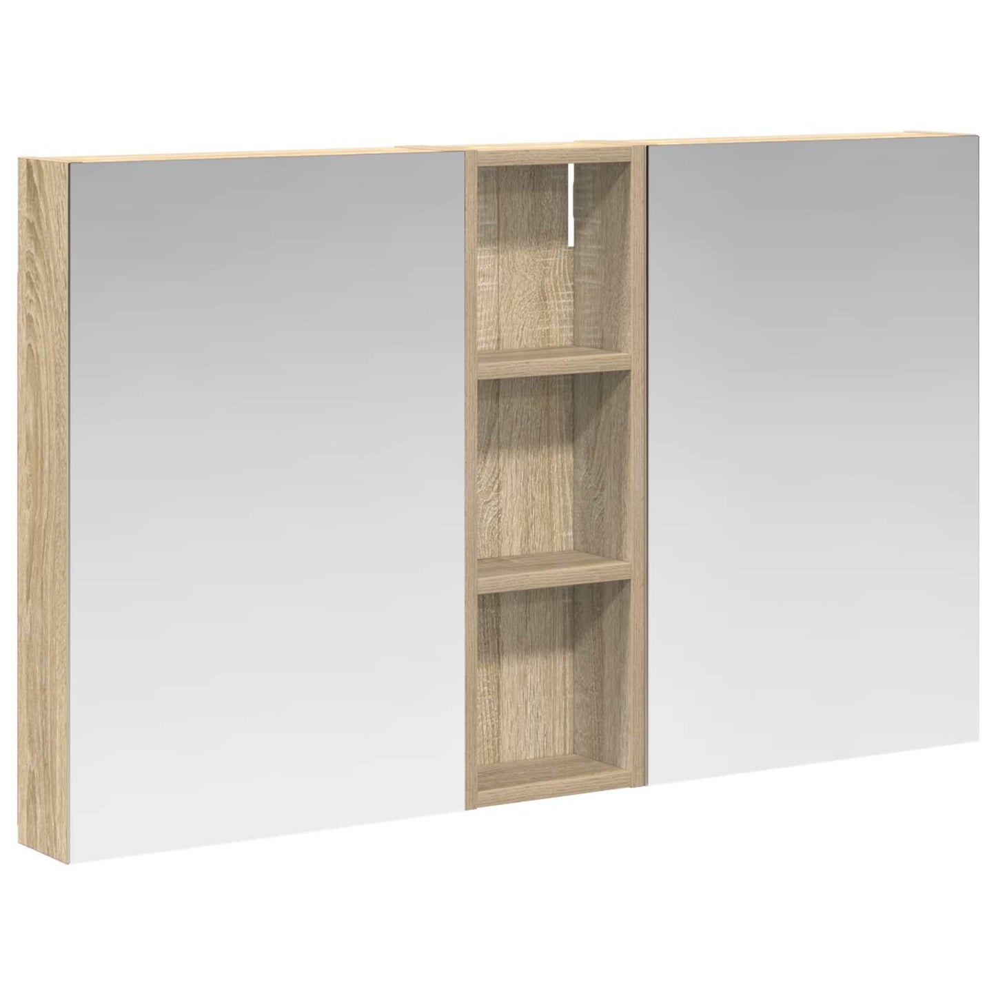 vidaXL Bathroom Cabinet Set 3 pcs 100 x 10.5 x 60.5 cm Engineered wood