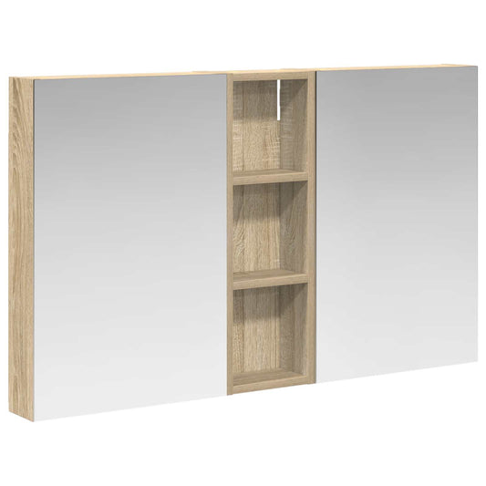 vidaXL Bathroom Cabinet Set 3 pcs 100 x 10.5 x 60.5 cm Engineered wood
