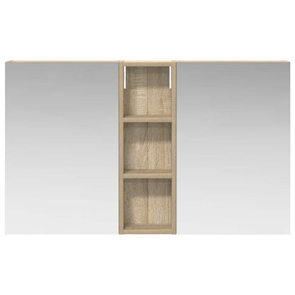 vidaXL Bathroom Cabinet Set 3 pcs 100 x 10.5 x 60.5 cm Engineered wood