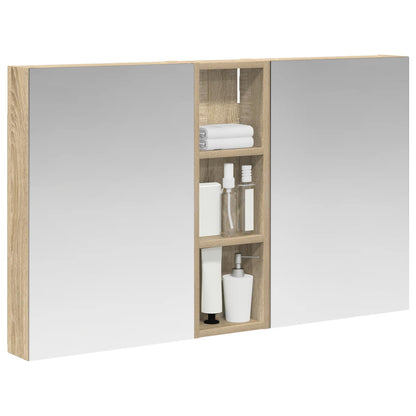 vidaXL Bathroom Cabinet Set 3 pcs 100 x 10.5 x 60.5 cm Engineered wood