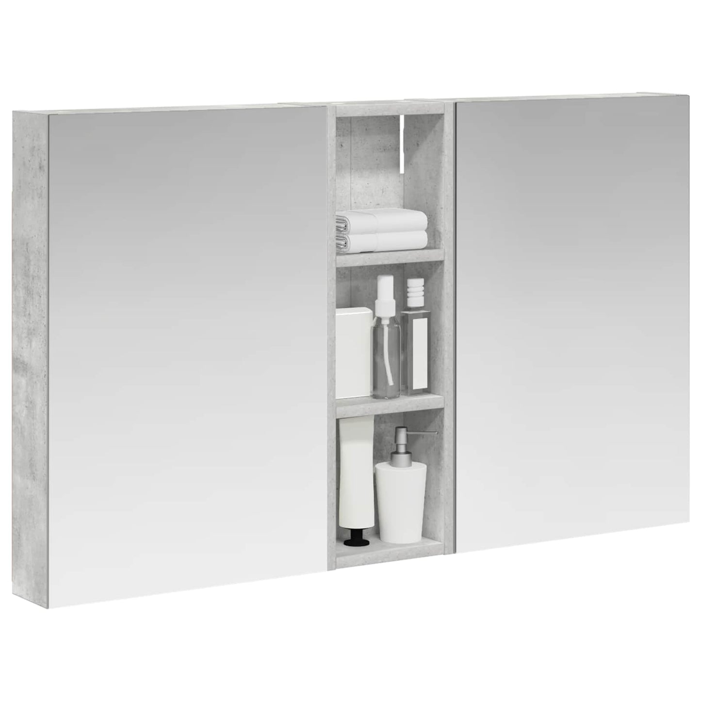 vidaXL Bathroom Cabinet Set 3 pcs 100 x 10.5 x 60.5 cm Engineered wood