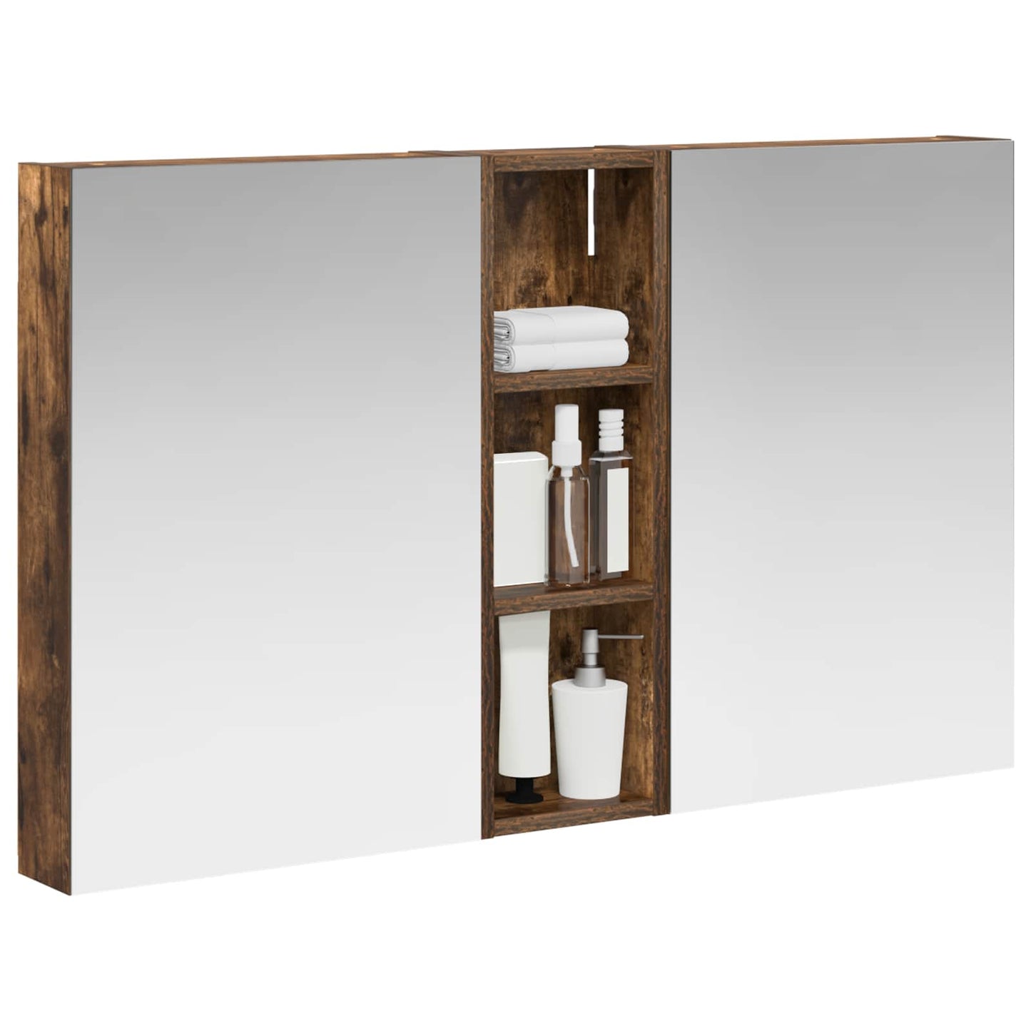 vidaXL Bathroom Cabinet Set 3 pcs 100 x 10.5 x 60.5 cm Engineered wood