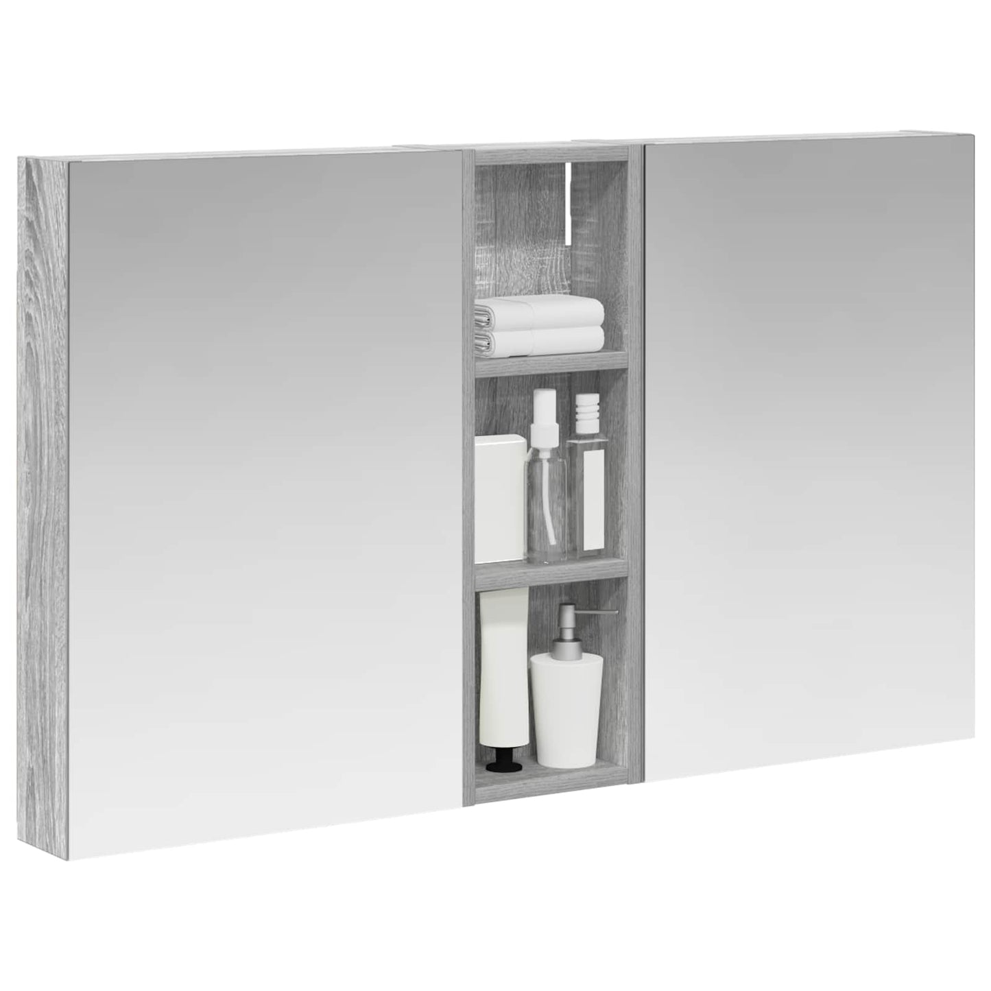 vidaXL Bathroom Cabinet Set 3 pcs 100 x 10.5 x 60.5 cm Engineered wood