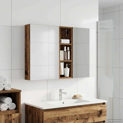 vidaXL Bathroom Cabinet Set 3 pcs 100 x 10.5 x 60.5 cm Engineered wood