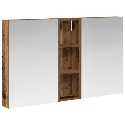 vidaXL Bathroom Cabinet Set 3 pcs 100 x 10.5 x 60.5 cm Engineered wood