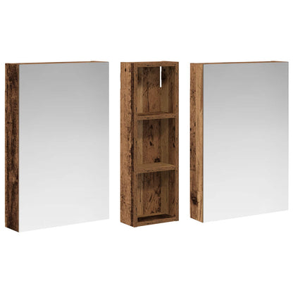vidaXL Bathroom Cabinet Set 3 pcs 100 x 10.5 x 60.5 cm Engineered wood